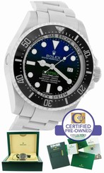 2015 Rolex Sea-Dweller Deepsea 'James Cameron' Blue Black 116660 44mm Dive Watch 639767606578