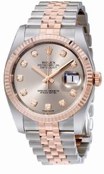Rolex Datejust 36mm Steel & Rose Gold Unisex Watch M116231-0100