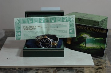 Vintage Rolex 16613 Submariner Steel /18K Yellow Gold All Original Box/Papers