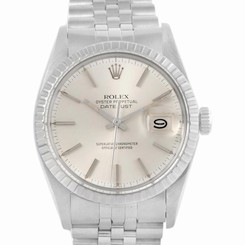 Rolex Datejust Steel Silver Dial Vintage Mens Watch 16030 Year 1980