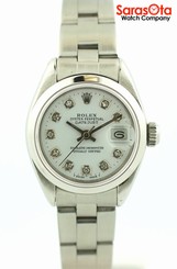 Rolex Datejust 6917 White Diamond Dial Stainless Steel Automatic Women's Watch