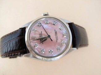 ROLEX OYSTER PERPETUAL WATCH AUTOMATIC ROLEX MID SIZE STAINLESS STEEL WATCH