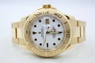 ROLEX YACHTMASTER 40MM 18K YELLOW GOLD WATCH REF: 16628