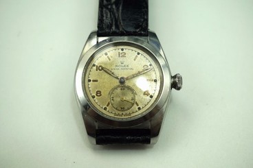 ROLEX 2764 BUBBLEBACK STAINLESS STEEL RARE ORIGINAL DIAL DATES 1947 BUY IT NOW!!