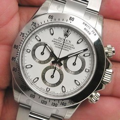 Rolex Cosmograph DAYTONA 116520 Mens Steel Oyster White Index Dial 40MM 845960008211