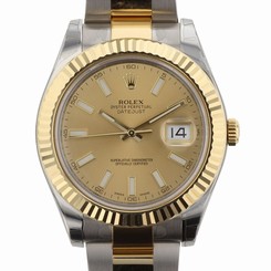 NEW Rolex Datejust II Steel & 18K Yellow Gold Automatic Watch 116333 CHIO 845960002370