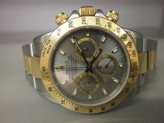 Rolex Daytona 116523 18K/SS Cosmograph W/Slate Dial "Y" Series. Superb.