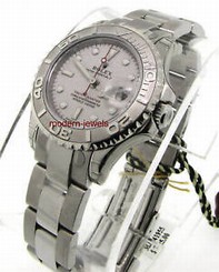 ROLEX 16962 LADY YACHT-MASTER PLATINUM / STEEL WATCH !