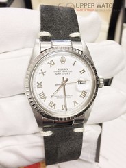 Rolex DateJust White Roman Dial Auto 36mm Mens 1601
