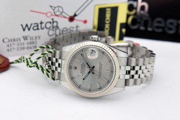 Rolex Datejust Lady 31mm White Gold Silver Index Dial 178274 - WATCH CHEST