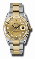 Rolex Datejust 36mm Steel & Yellow Gold Men's Watch 116203-CHDO