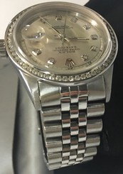 Rolex Datejust N.q.Diamond Dial & Diamond Bezel Swiss Automatic St. Steel Watch