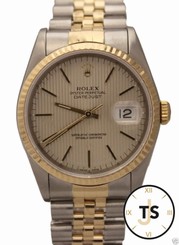 Rolex Datejust Automatic Two Tone 18K Yellow Gold & SS 36mm 16233 Watch ?