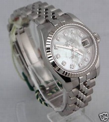 Rolex Datejust Lady 179174 MOP Diamond Dial SS/18K WG
