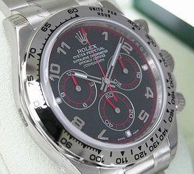 Rolex DAYTONA 116509 Mens 18K White Gold Oyster Bracelet Black Arabic Dial 40MM