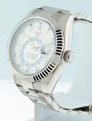 Rolex SkyDweller Annual Calendar 18k White Gold $48,850.00 gent's 44mm watch.