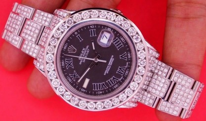 20 Carats Diamonds Rolex Date Just II 2 Watch Best Price Direct From Wholesaler