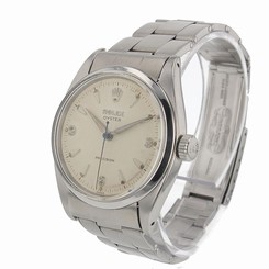 Rolex Oyster Precision Vintage Ivory Dial Steel Manual Ref 6422