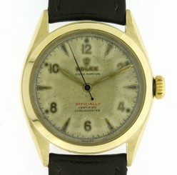 6084 RARE VINTAGE ROLEX SEMI BUBBLEBACK CHRONOMETER RED