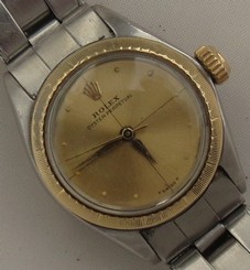 Rolex Oyster Perpetual Lady wristwatch ref. 6619 steel & gold case 25 mm.
