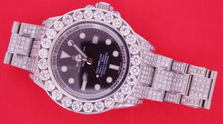 Unused Rolex Sea Dweller Watch 116660 44mm Custom 25 Carat Diamond Video Deepsea