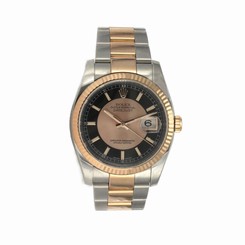 Rolex Date Just 36MM - Stainless Steel and Pink Gold - Box and Papers -116231