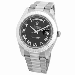 ROLEX 18K White Gold 41mm Day Date II President 2 Oyster Box Warranty MINTY