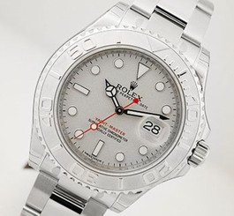 Rolex YACHTMASTER 116622 Mens Steel & Platinum Bezel & Platinum Dial 40MM 845960048552