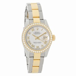 Rolex Datejust Ladies Diamond Oyster Perpetual Swiss Automatic Watch 179383