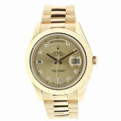 Rolex Day-date II Yelllow Gold - Diamond Dial -218238 Wrist Watch for Men 845960081610