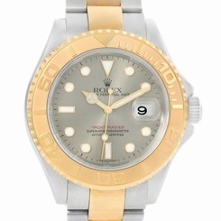 Rolex Yachtmaster Steel 18K Yellow Gold Gray Dial Mens Watch 16623 760643147639
