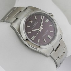 Rolex Datejust 36mm Purple Index Stick Oyster 116200 Box and Papers! Ret: $6,600
