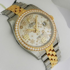 Rolex Datejust 36mm Stainless Steel 18k Gold Jubilee 11643 sfaj Ret: $17,750