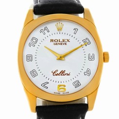 Rolex Cellini Danaos 18k Yellow Gold Mens Watch 4233