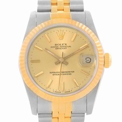 Rolex Datejust Midsize Steel Yellow Gold Automatic Ladies Watch 68273