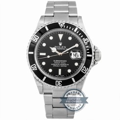 Rolex Submariner 16610 Automatic 40mm Steel Mens Oyster Bracelet Watch Date