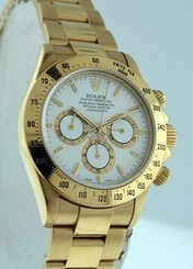 Rolex Daytona RARE Zenith Movement 18k Yellow Gold 40mm gent's watch.