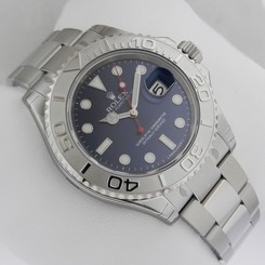 Rolex Yacht-Master 116622 Blue SS/Platinum Bezel 40mm Box & Papers Ret: $11,550