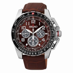NEW MEN'S SEIKO PROSPEX SOLAR FLIGHTMASTER CHRONOGRAPH ANALOG WATCH SSC279P1
