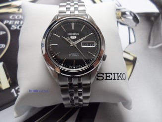 SEIKO 5 SNKL23 Black DIal Stainless Steel SEIKO Automatic NIB SNKL23-NEW 29665158659
