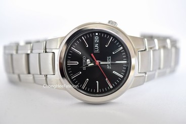SEIKO 5 Automatic Watch Mens Crystal Glass 21 Jewels Staineless Steel SNKA07K1