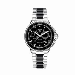 TAG HEUER WOMEN'S FORMULA 1 DIAMOND 41MM TWO TONE QUARTZ WATCH CAH1212.BA0862