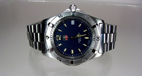  TAG Heuer Professional, Blue Dial, Full-size, Men's Watch, WK1113, Mint