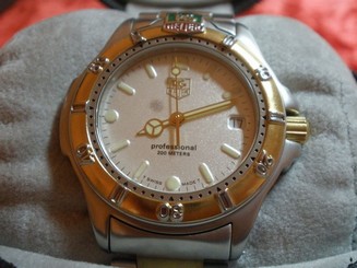 TAG Heuer 995.713A Silver Dust Dial Two-Tone Stainless Steel Quartz Watch