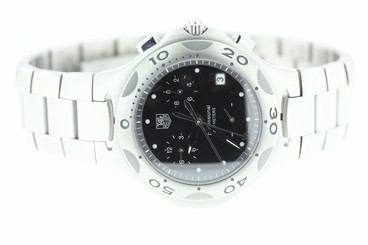 Tag Heuer Kirium Chronograph Black Dial CL 1110 - 0 Stainless Steel Wrist Watch