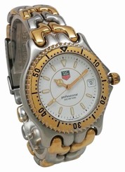 Tag Heuer Professional WG1122-0 White Dial Two Tone Steel Quartz Men's Watch