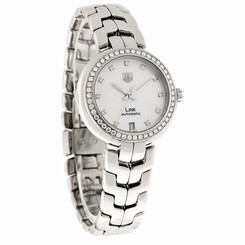 Tag Heuer Link Ladies MOP Diamond Swiss Automatic Watch WAT2314.BA0956 7612533099555