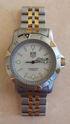 Tag Heuer Professional 955.706g Stainless Steel Gold Plated Date 38mm Watch