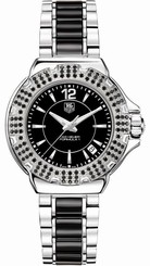 New Tag Heuer Formula 1 Quartz Women's Black Dial Diamond Watch WAH1216.BA0859