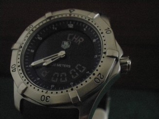 TAG Heuer WK111A-0 Multigraph Analog Digital Dual Display 1/100 Chronongraph